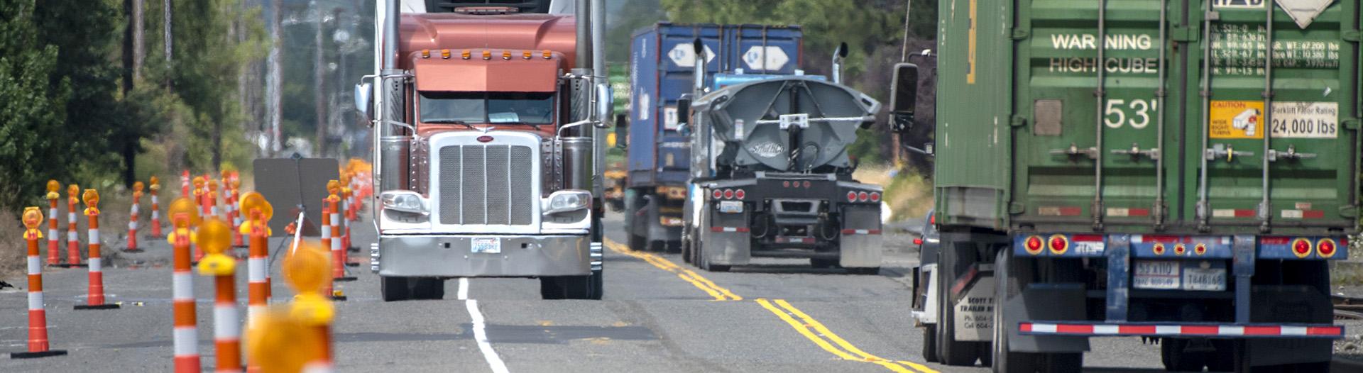 Trucks on Taylor Way
